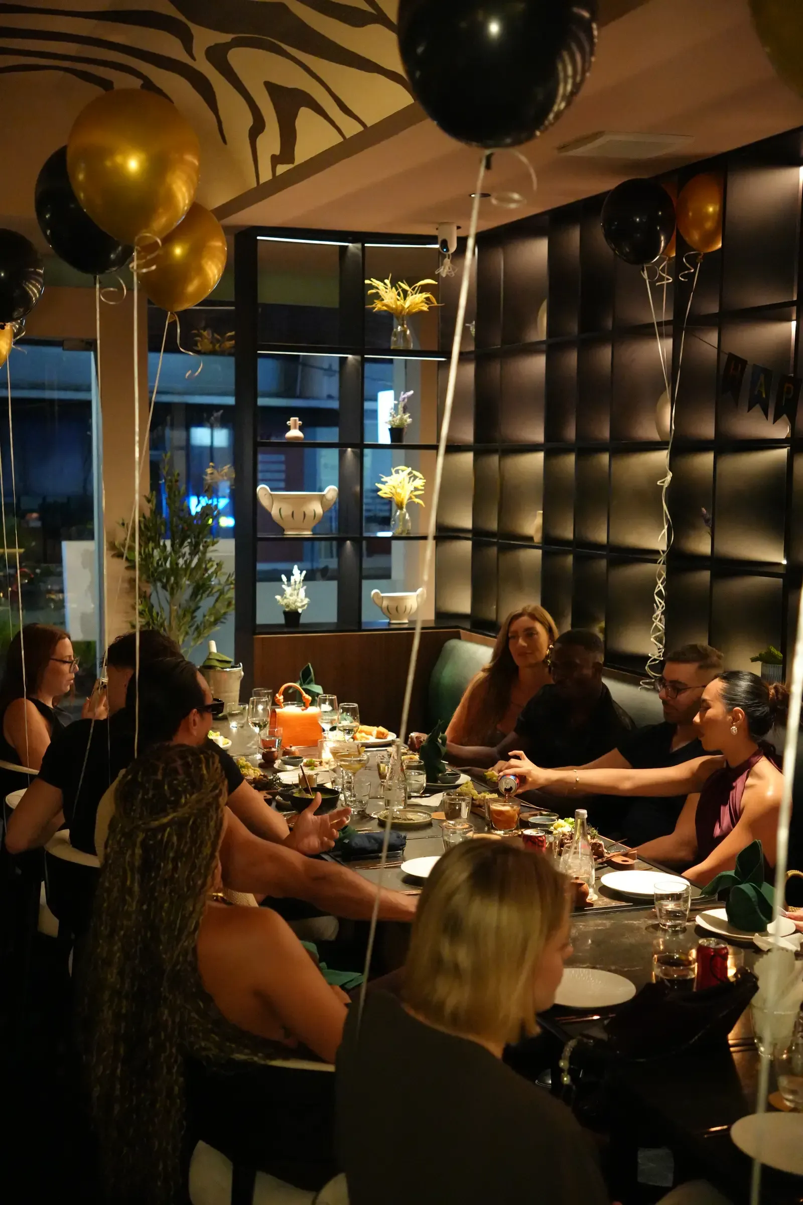 Birthday group dinner in the evening at Maison Almaz, Canggu