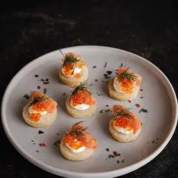 Caviar & Salmon Blinis