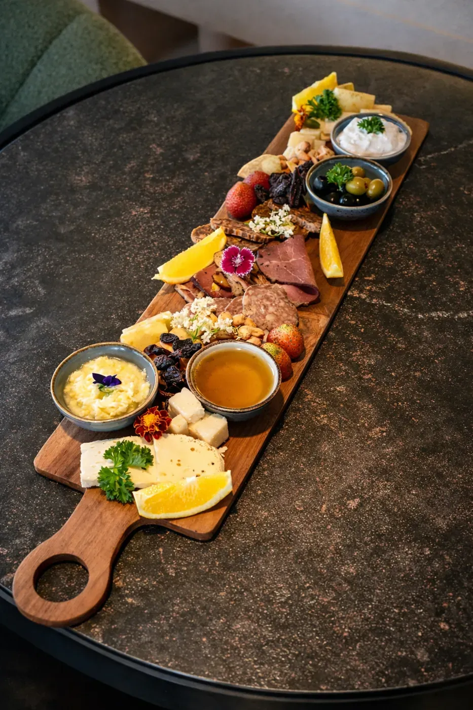 Mediterranean mezze sharing board