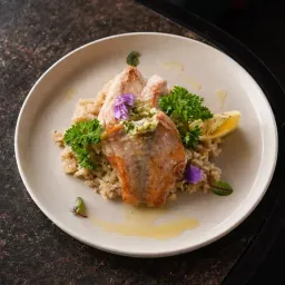 Grilled White Fish with Quinoa