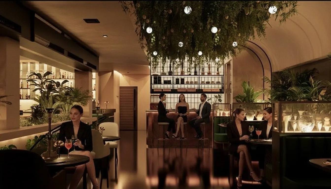 Private event lounge space set for a celebration at Maison Almaz, Canggu