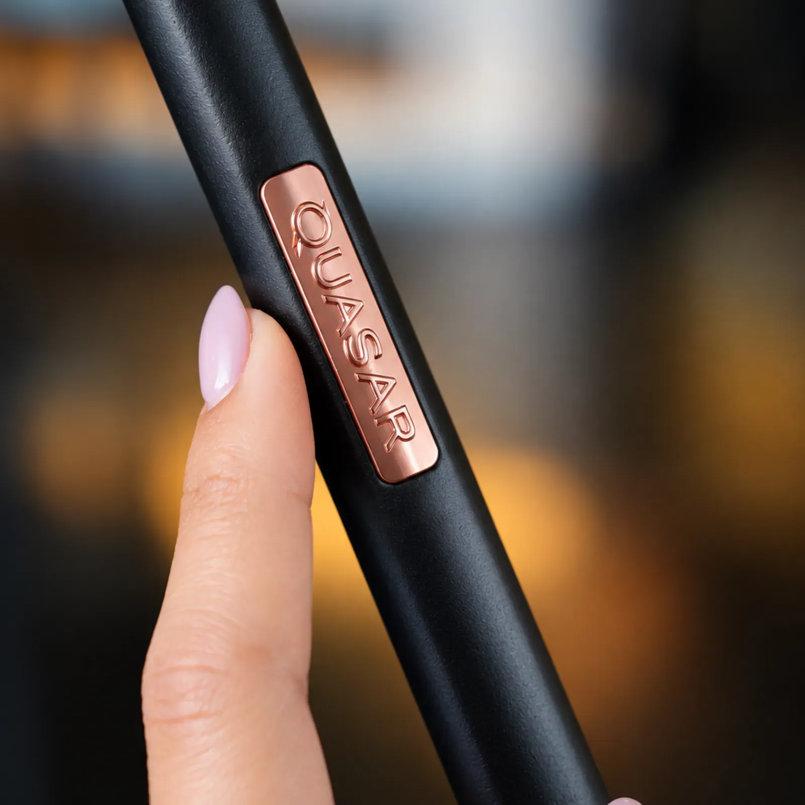 Quasar engraved hose handle at the shisha lounge of Maison Almaz, Canggu