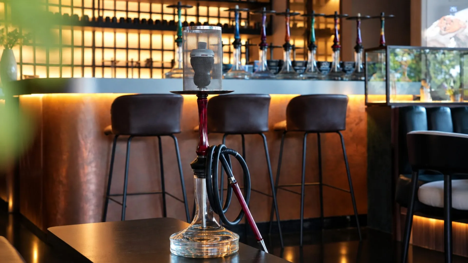 Premium shisha prepared at the Maison Almaz lounge in Berawa, Canggu