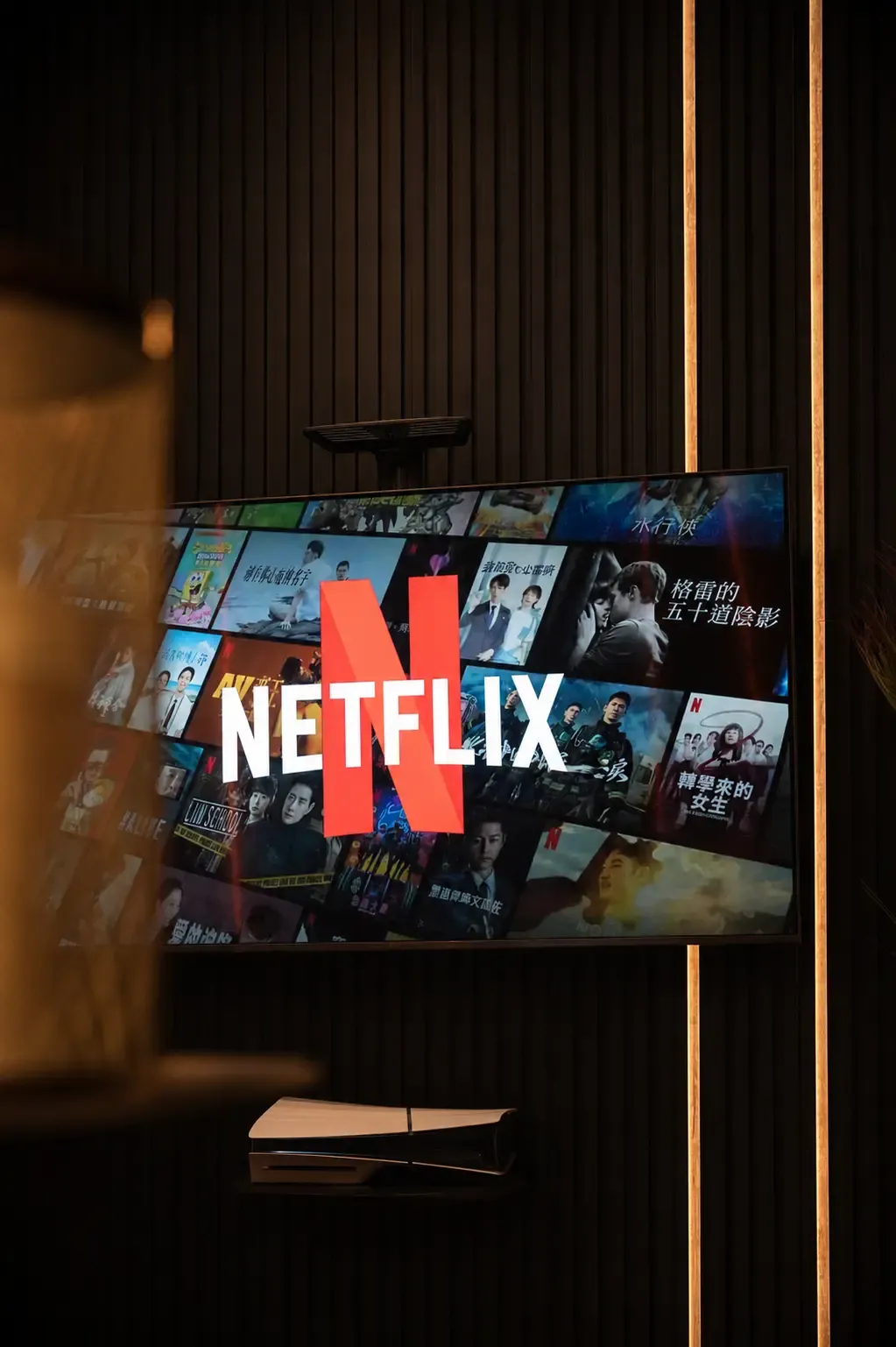 Netflix on the big screen in the private Private Room at Maison Almaz, Canggu