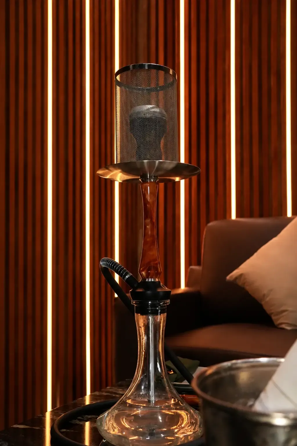 Premium shisha pipe in the Private Room at Maison Almaz, Canggu