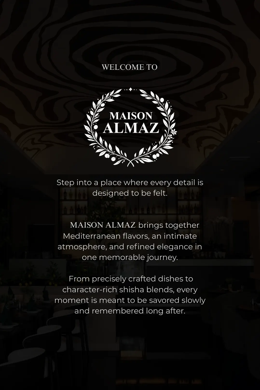 Maison Almaz menu — page 1 of 31