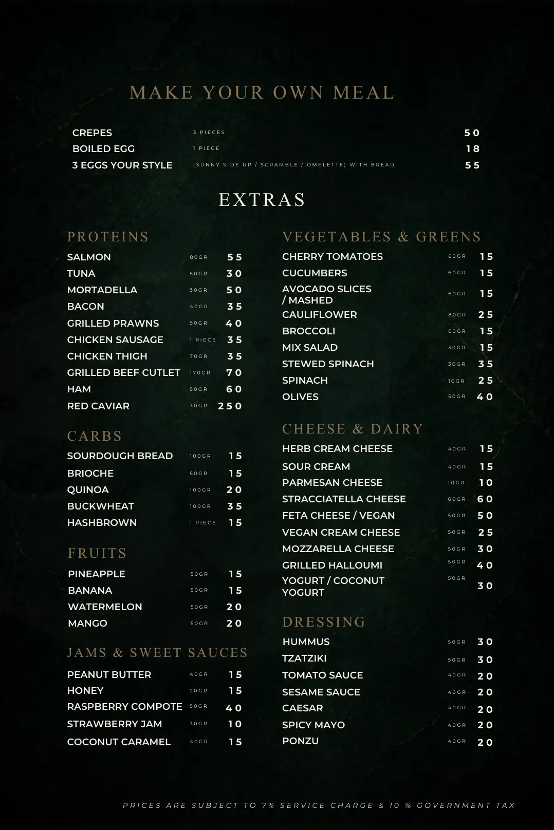 Maison Almaz menu — page 3 of 31