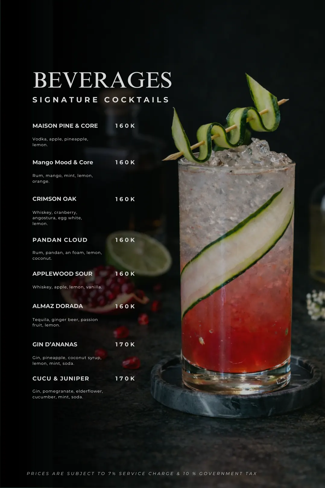 Maison Almaz menu — page 20 of 31