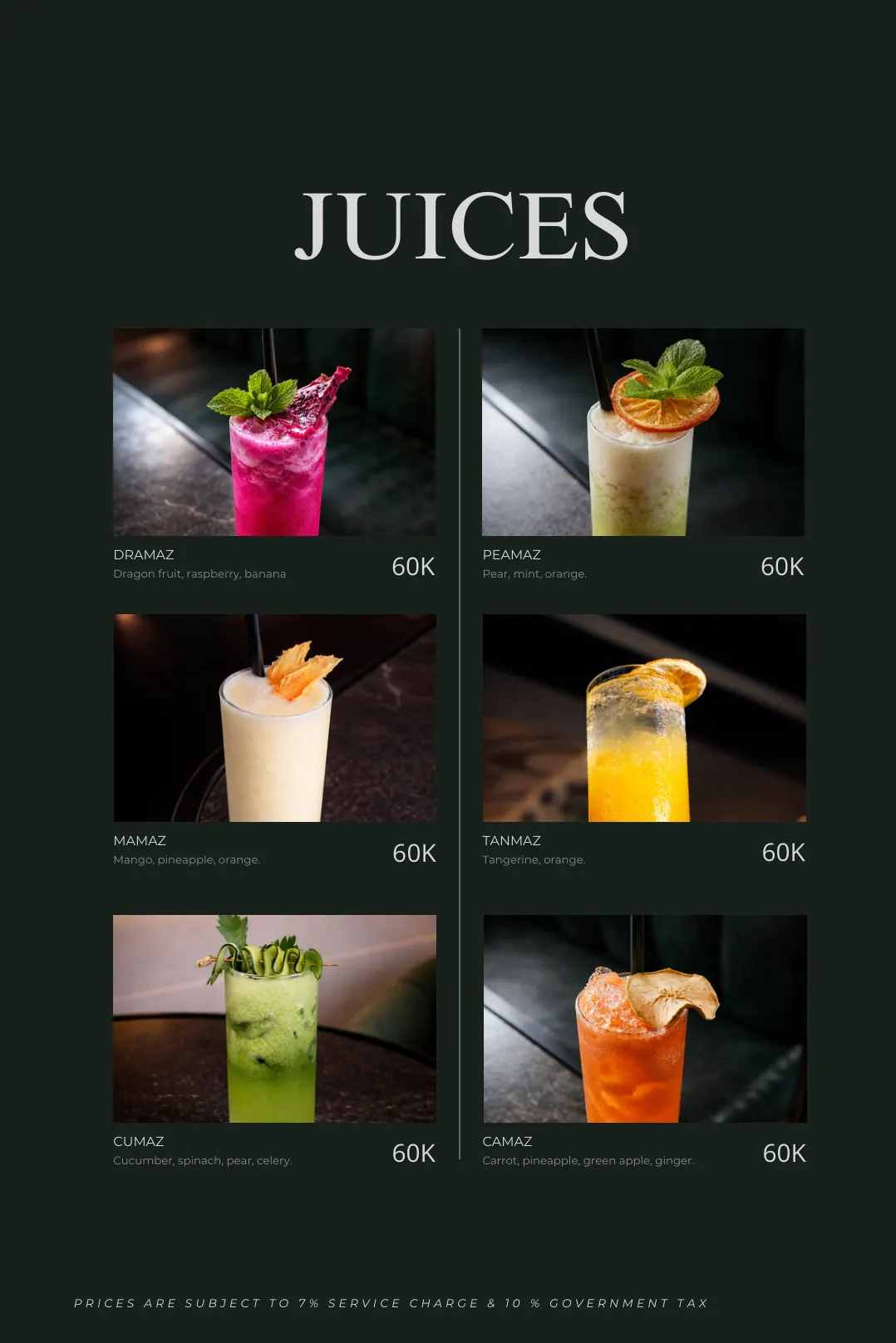 Maison Almaz menu — page 27 of 31