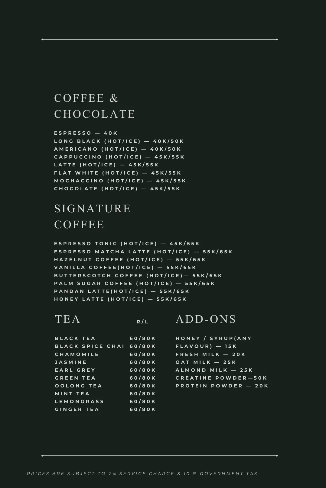 Maison Almaz menu — page 28 of 31
