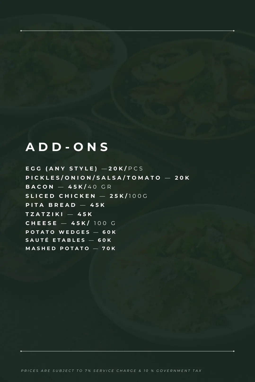 Maison Almaz menu — page 30 of 31